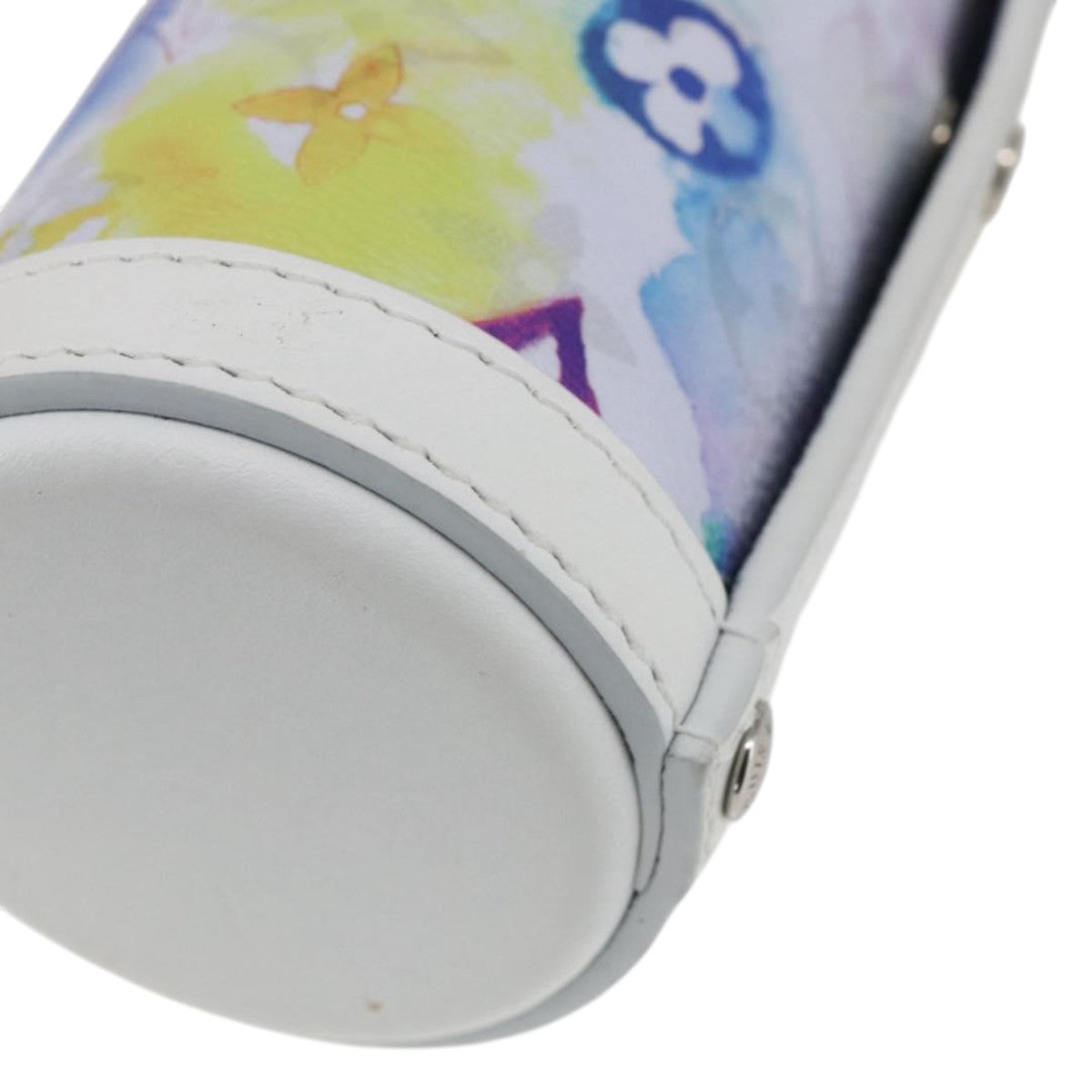 LOUIS VUITTON Monogram Watercolor Flask Holder Water White GI0625 Auth 166471SM
