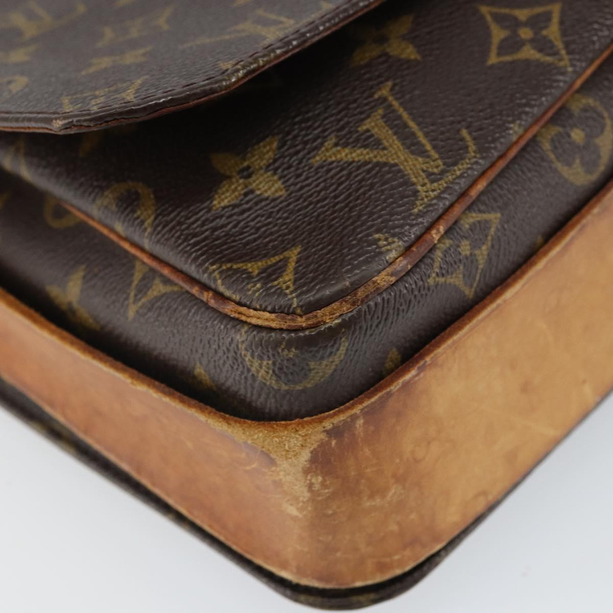 LOUIS VUITTON Monogram Cartouchiere GM Shoulder Bag M51252 LV Auth 166513
