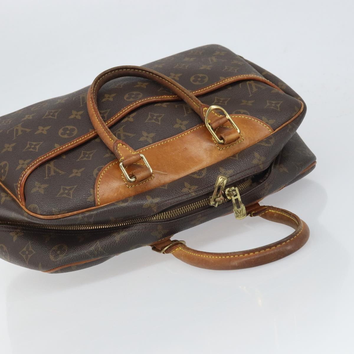 LOUIS VUITTON Monogram Deauville Hand Bag M47270 LV Auth 166538