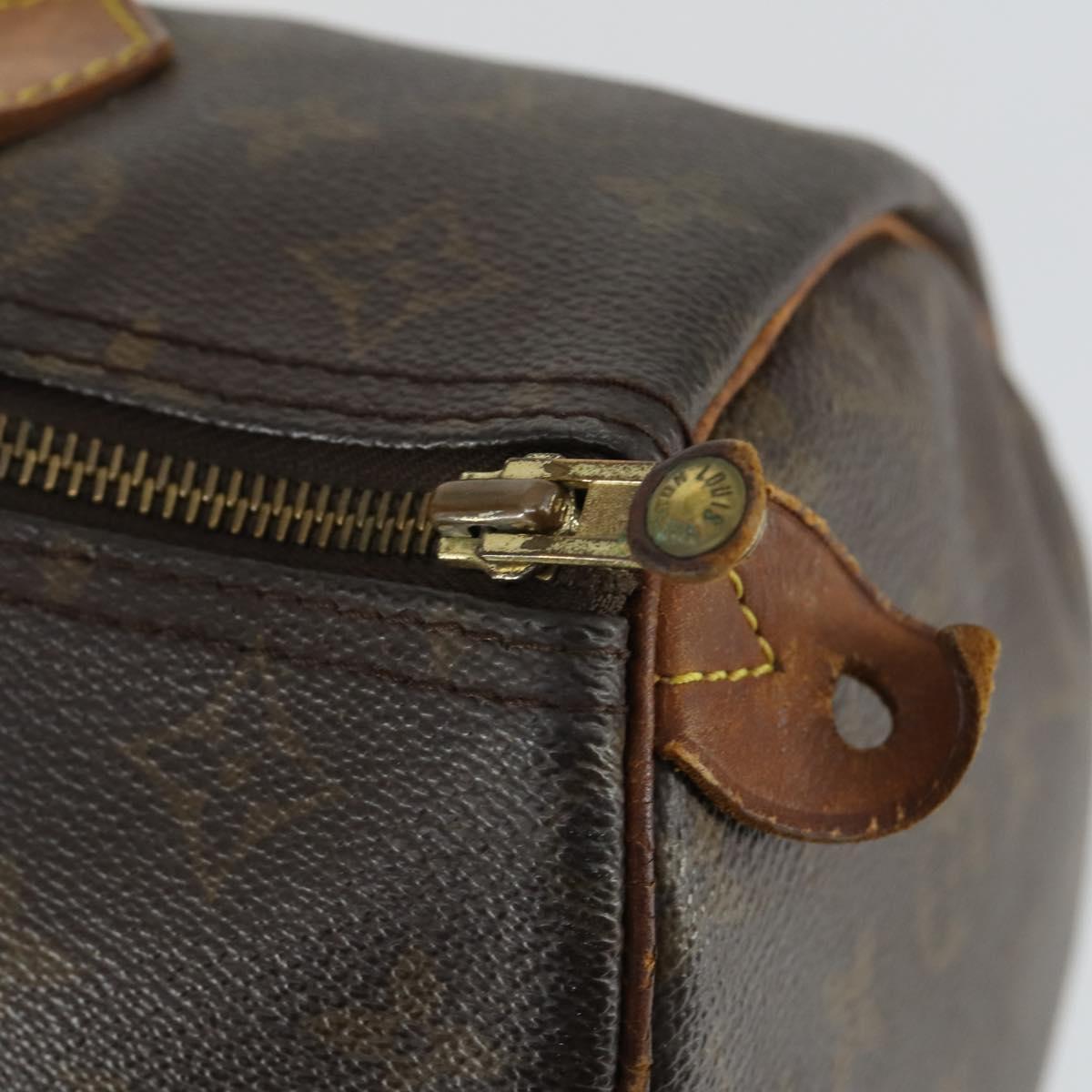 LOUIS VUITTON Monogram Speedy 30 Hand Bag M41526 LV Auth 166546