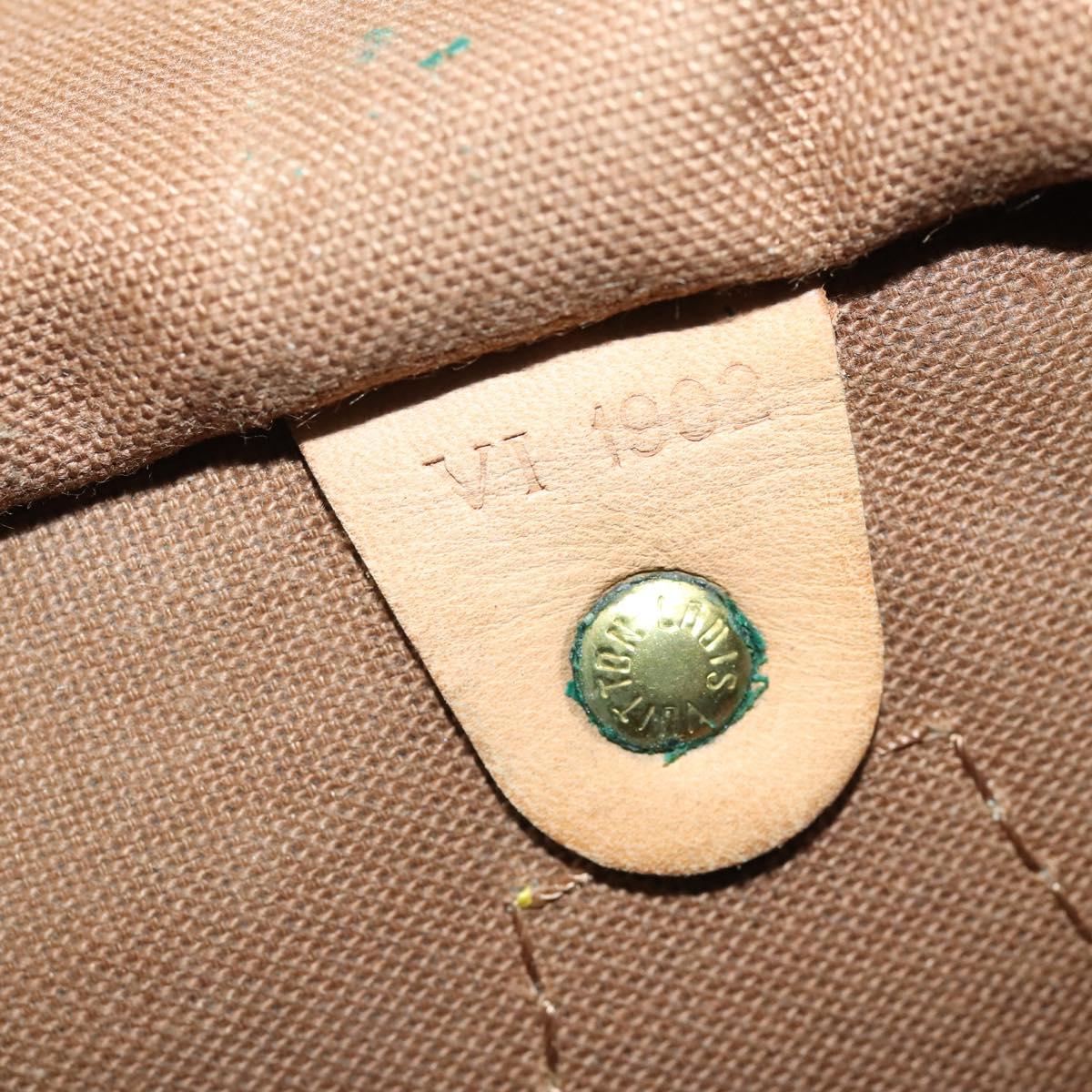 LOUIS VUITTON Monogram Speedy 30 Hand Bag M41526 LV Auth 166546