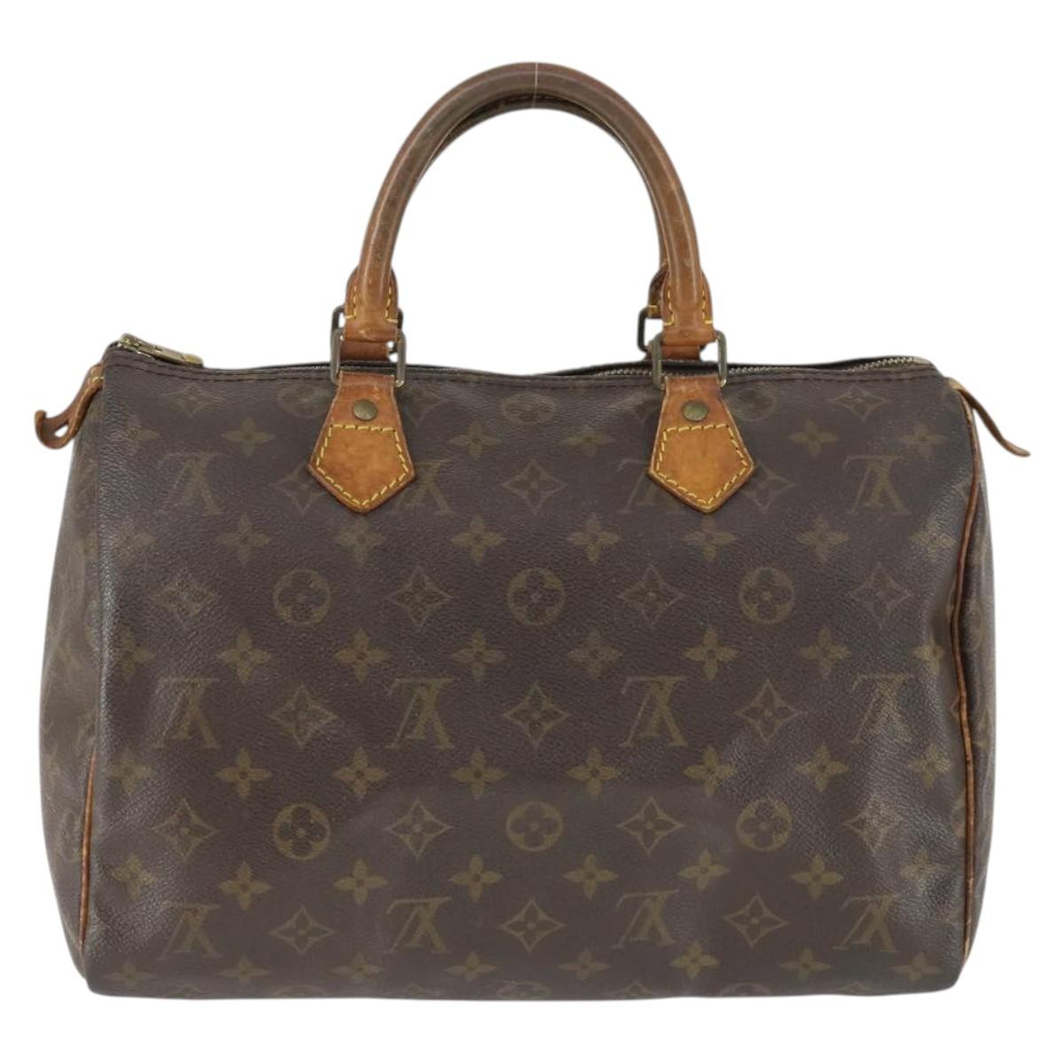 LOUIS VUITTON Monogram Speedy 30 Hand Bag M41526 LV Auth 166546