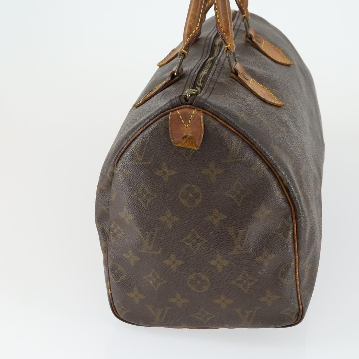 LOUIS VUITTON Monogram Speedy 30 Hand Bag M41526 LV Auth 166546