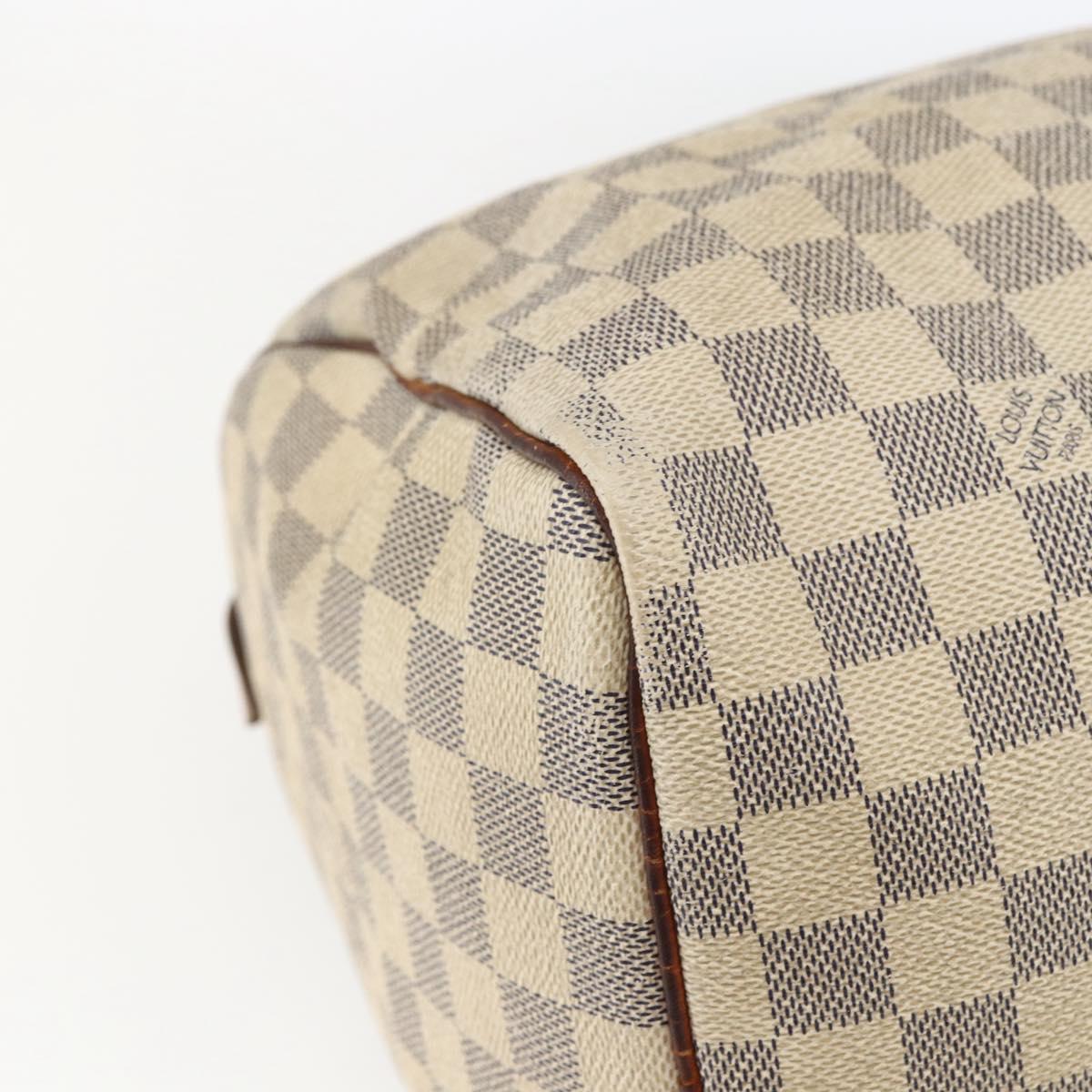 LOUIS VUITTON Damier Azur Speedy 30 Hand Bag N41533 LV Auth 166555