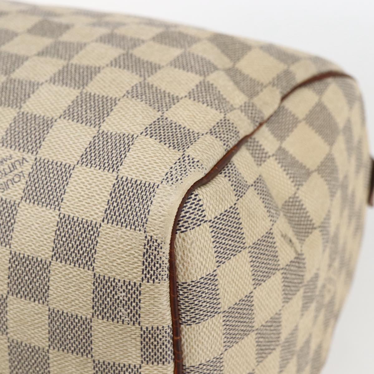LOUIS VUITTON Damier Azur Speedy 30 Hand Bag N41533 LV Auth 166555