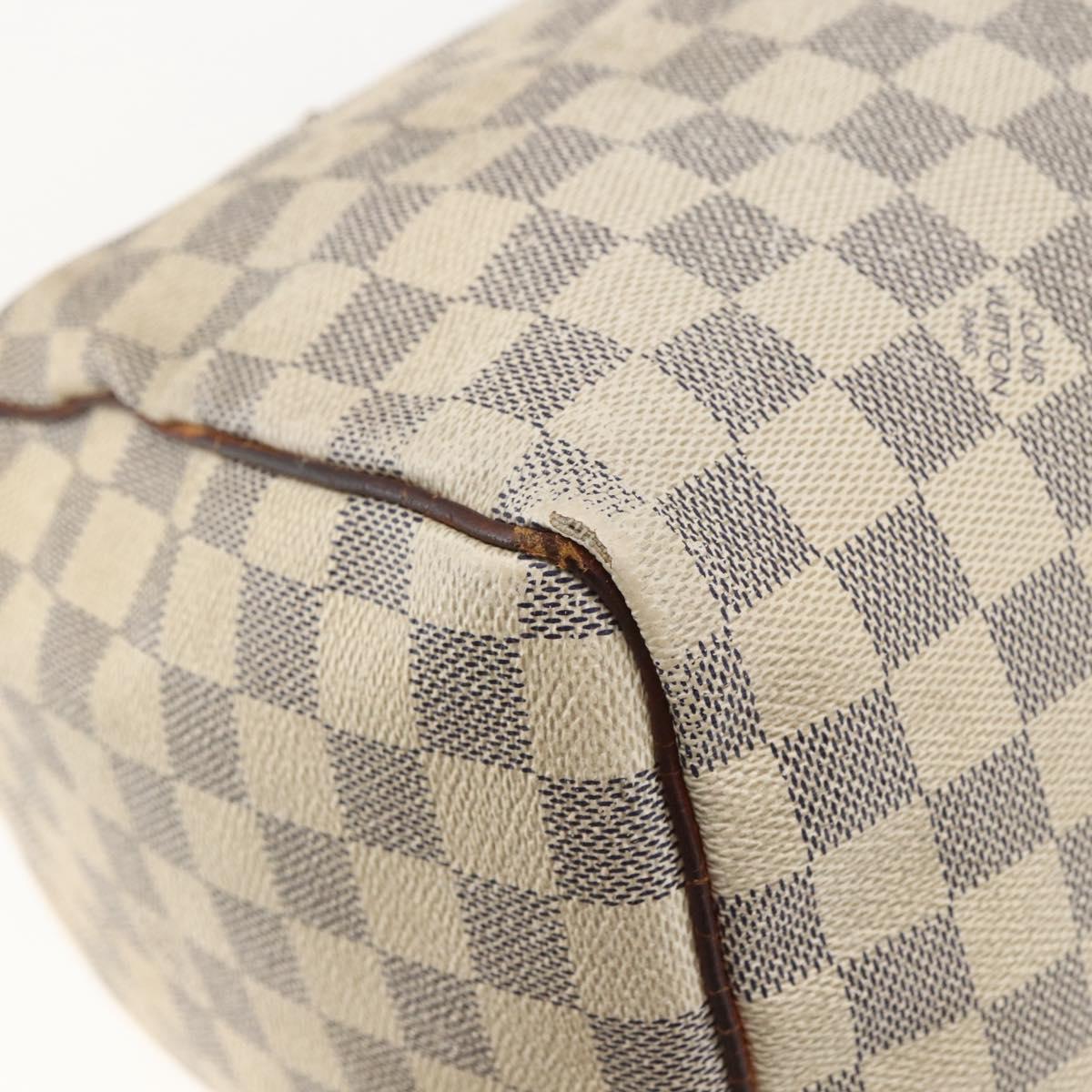 LOUIS VUITTON Damier Azur Speedy 30 Hand Bag N41533 LV Auth 166555