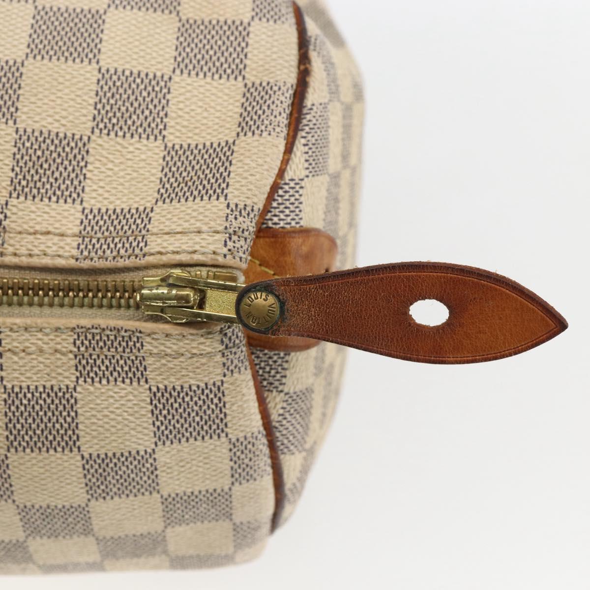 LOUIS VUITTON Damier Azur Speedy 30 Hand Bag N41533 LV Auth 166555
