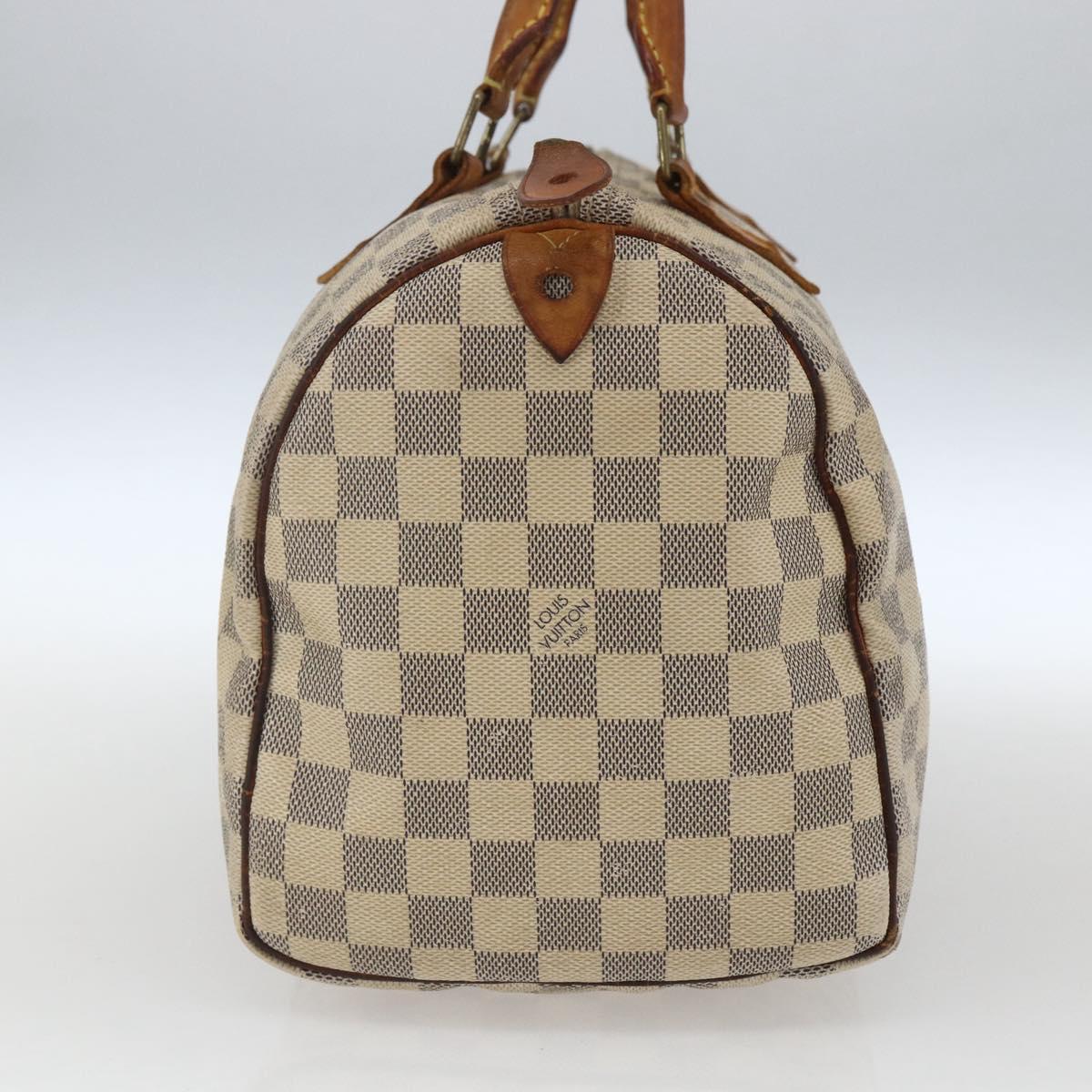 LOUIS VUITTON Damier Azur Speedy 30 Hand Bag N41533 LV Auth 166555