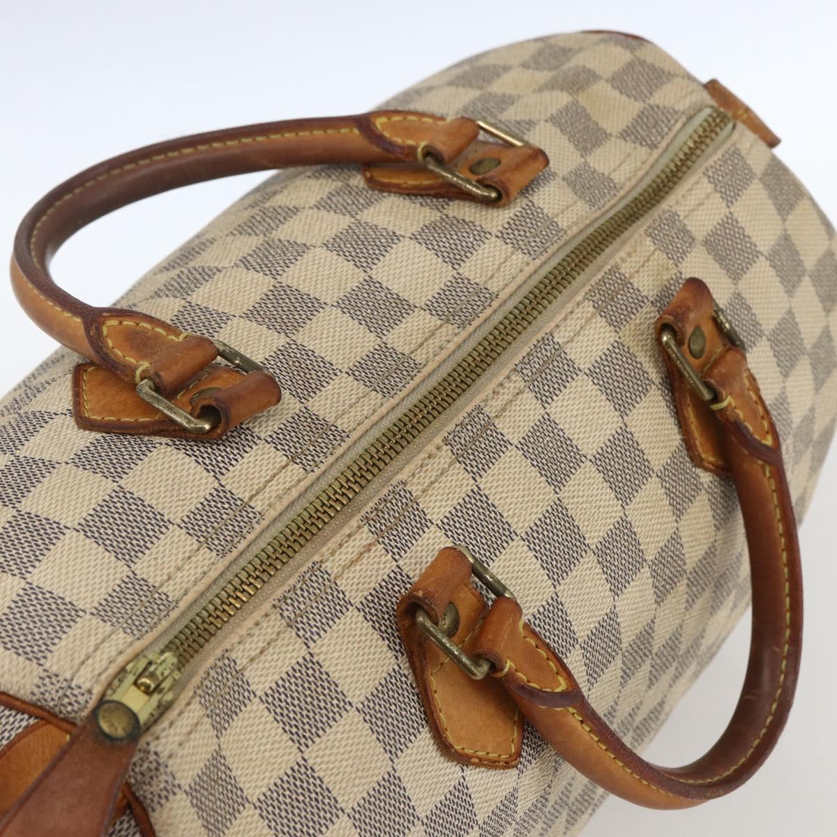 LOUIS VUITTON Damier Azur Speedy 30 Hand Bag N41533 LV Auth 166555