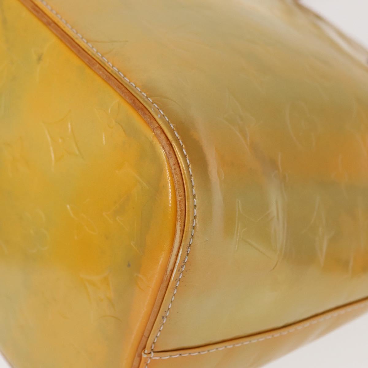 LOUIS VUITTON Monogram Vernis Houston Hand Bag Gris M91053 LV Auth 166559