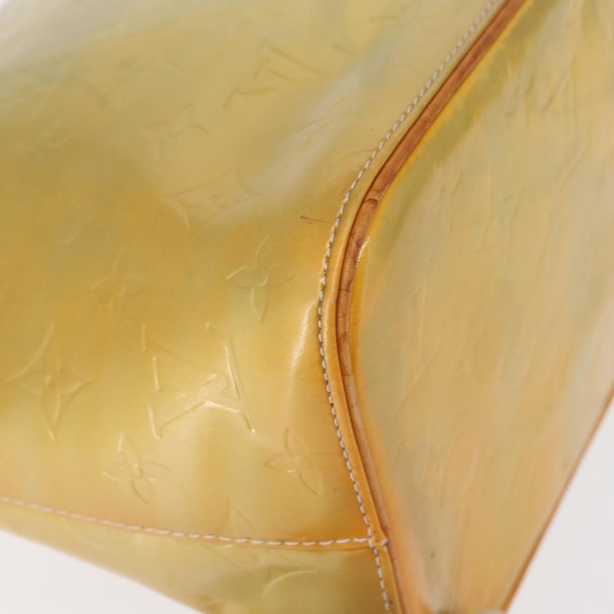 LOUIS VUITTON Monogram Vernis Houston Hand Bag Gris M91053 LV Auth 166559