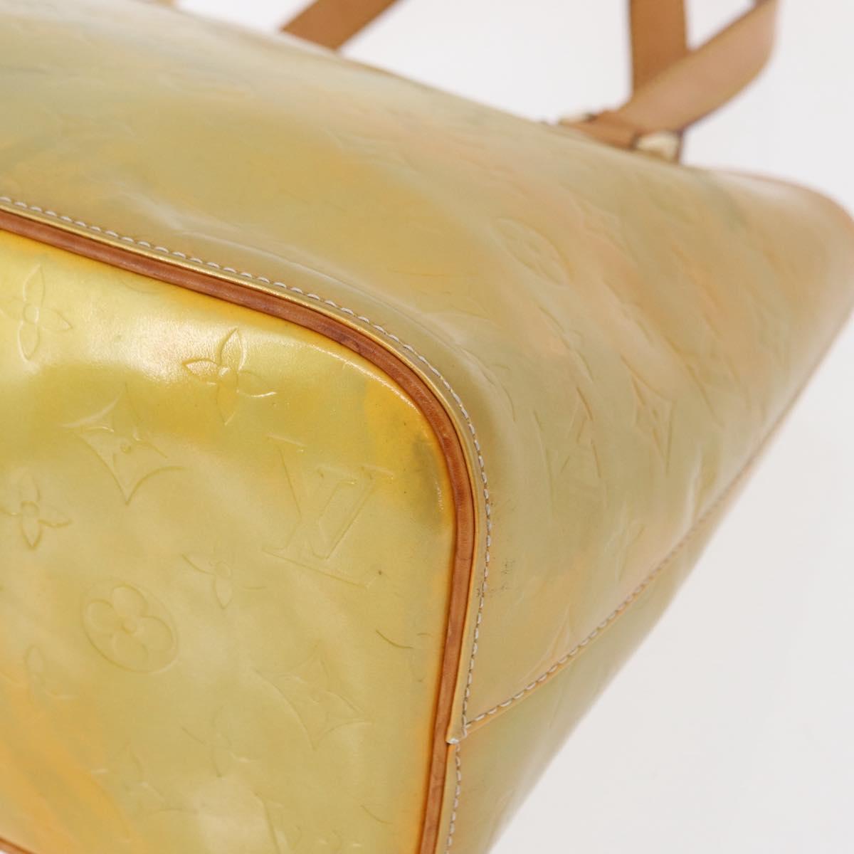 LOUIS VUITTON Monogram Vernis Houston Hand Bag Gris M91053 LV Auth 166559