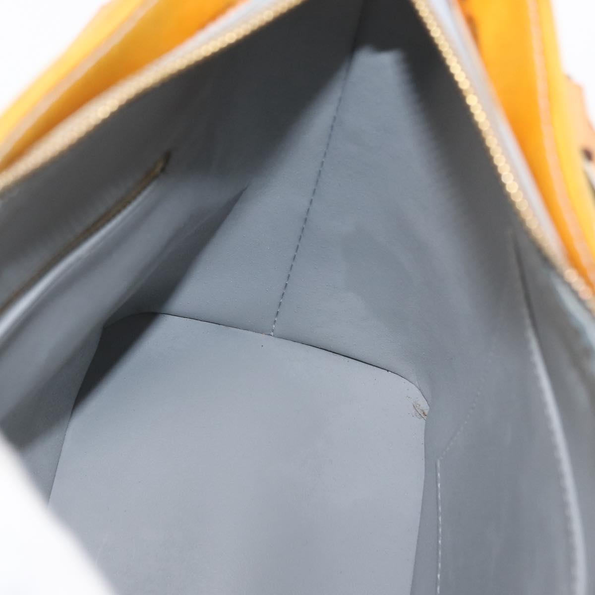 LOUIS VUITTON Monogram Vernis Houston Hand Bag Gris M91053 LV Auth 166559