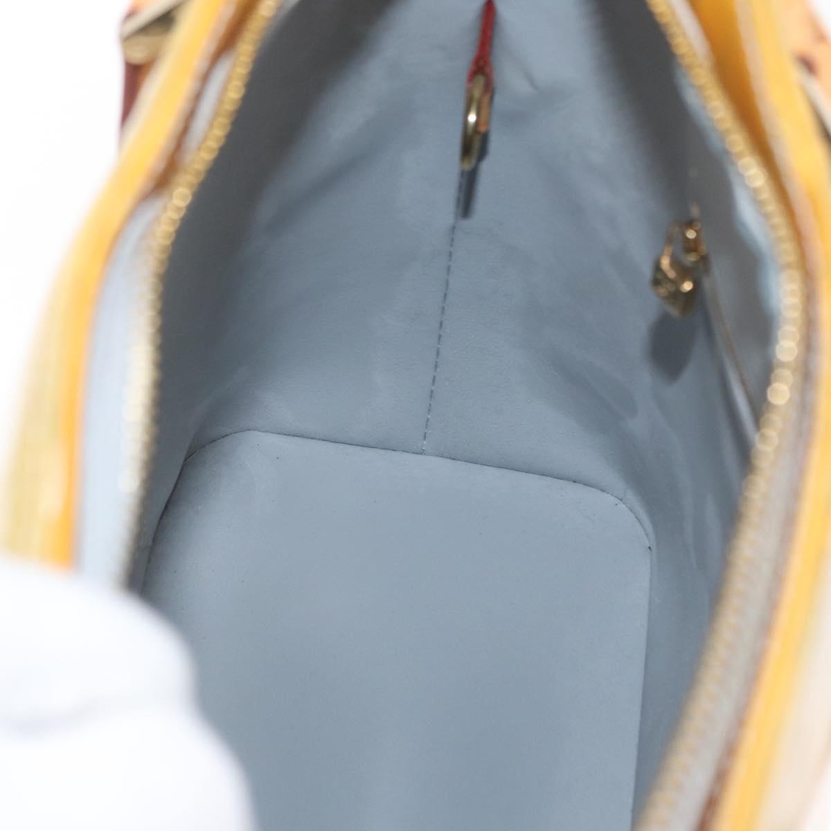 LOUIS VUITTON Monogram Vernis Houston Hand Bag Gris M91053 LV Auth 166559