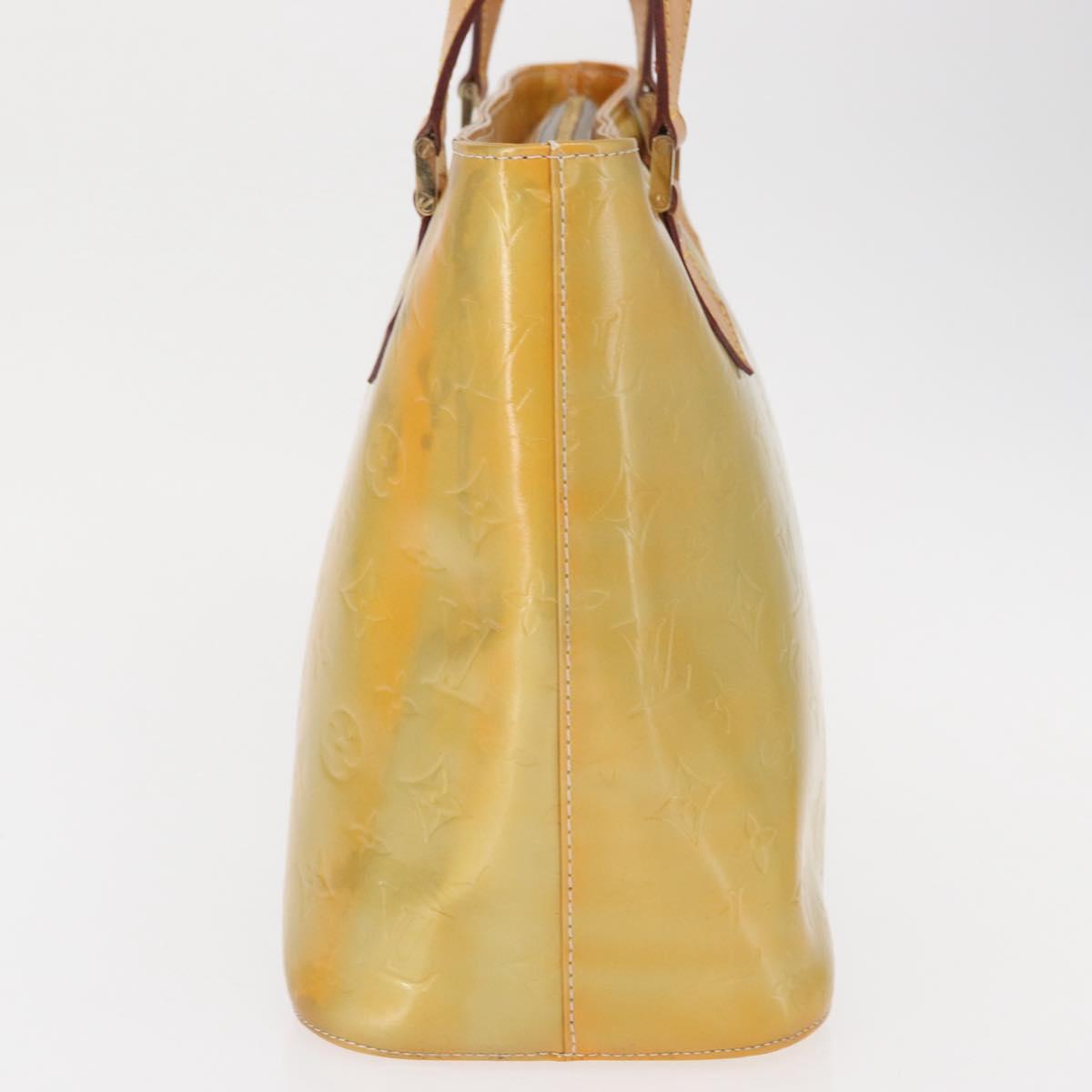 LOUIS VUITTON Monogram Vernis Houston Hand Bag Gris M91053 LV Auth 166559