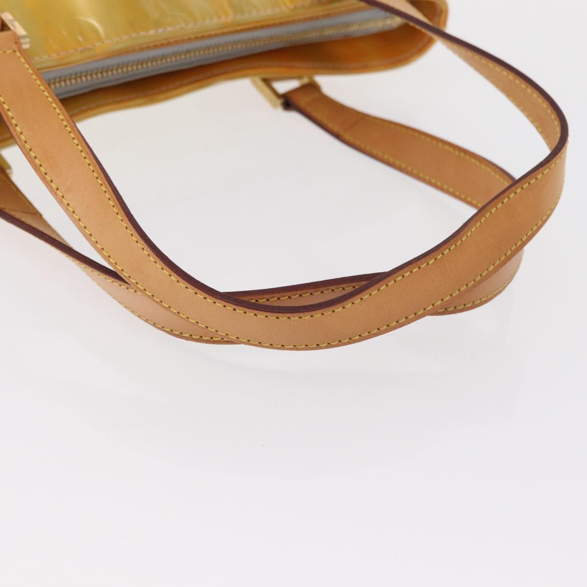 LOUIS VUITTON Monogram Vernis Houston Hand Bag Gris M91053 LV Auth 166559