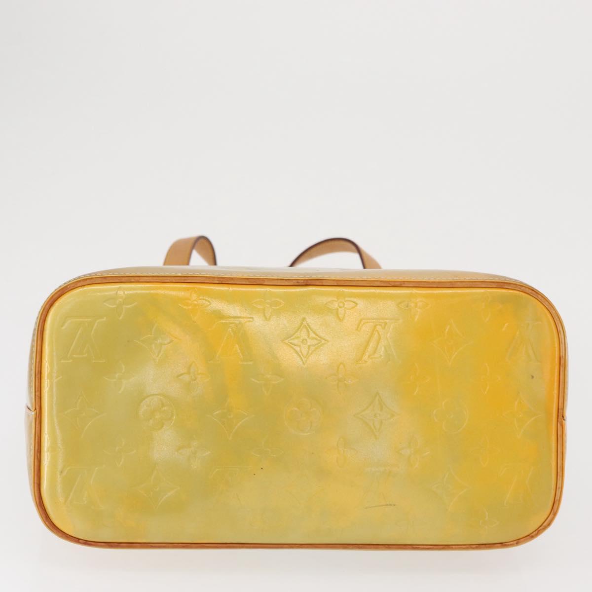 LOUIS VUITTON Monogram Vernis Houston Hand Bag Gris M91053 LV Auth 166559