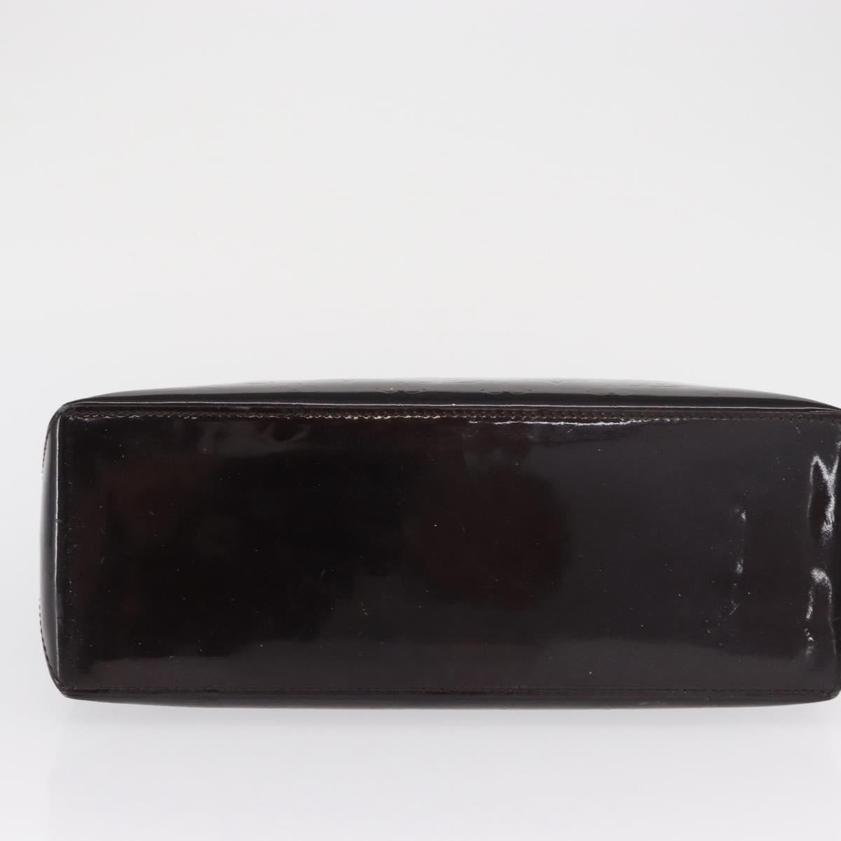 LOUIS VUITTON Monogram Vernis Wilshire PM Hand Bag Amarante M93641 Auth 166562