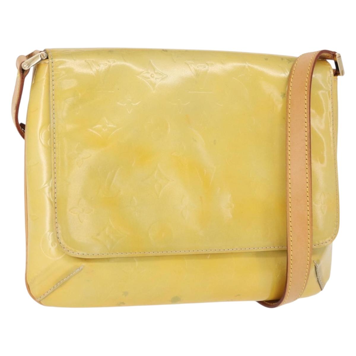 LOUIS VUITTON Monogram Vernis Thompson Street Bag Gris M91008 LV Auth 166566