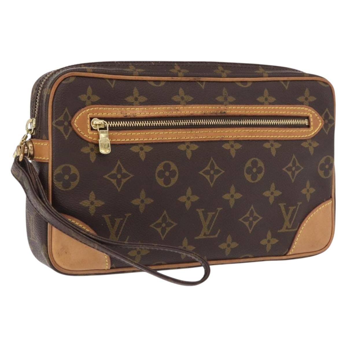 LOUIS VUITTON Monogram Marly Dragonne GM Clutch Bag M51825 LV Auth 166582