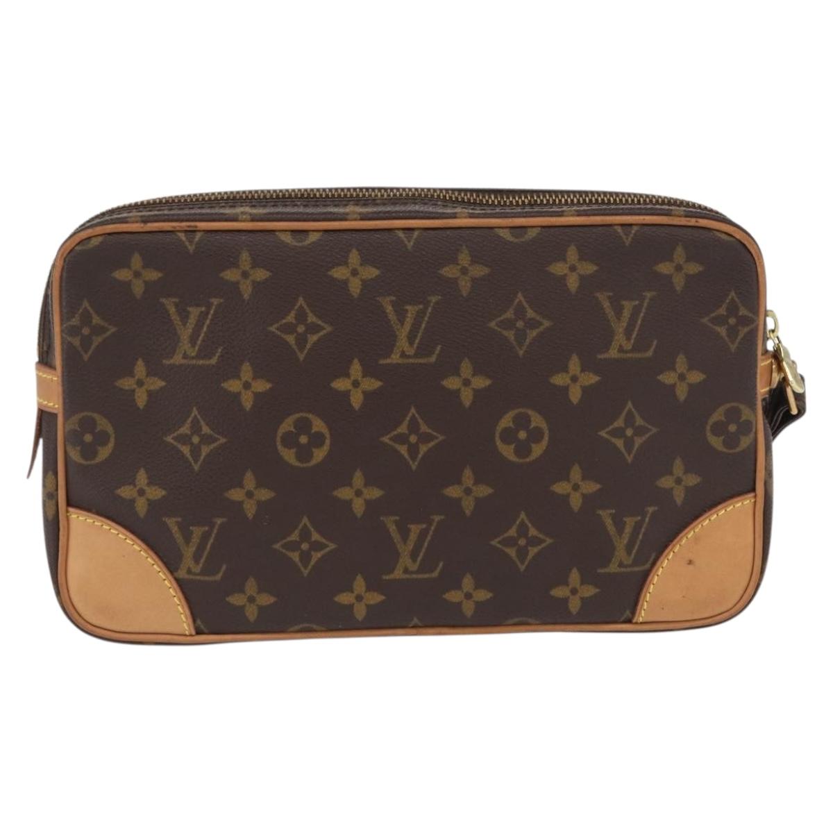 LOUIS VUITTON Monogram Marly Dragonne GM Clutch Bag M51825 LV Auth 166582