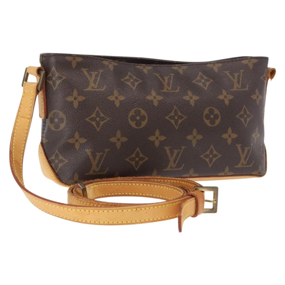 LOUIS VUITTON Monogram Trotteur Shoulder Bag M51240 LV Auth 166586