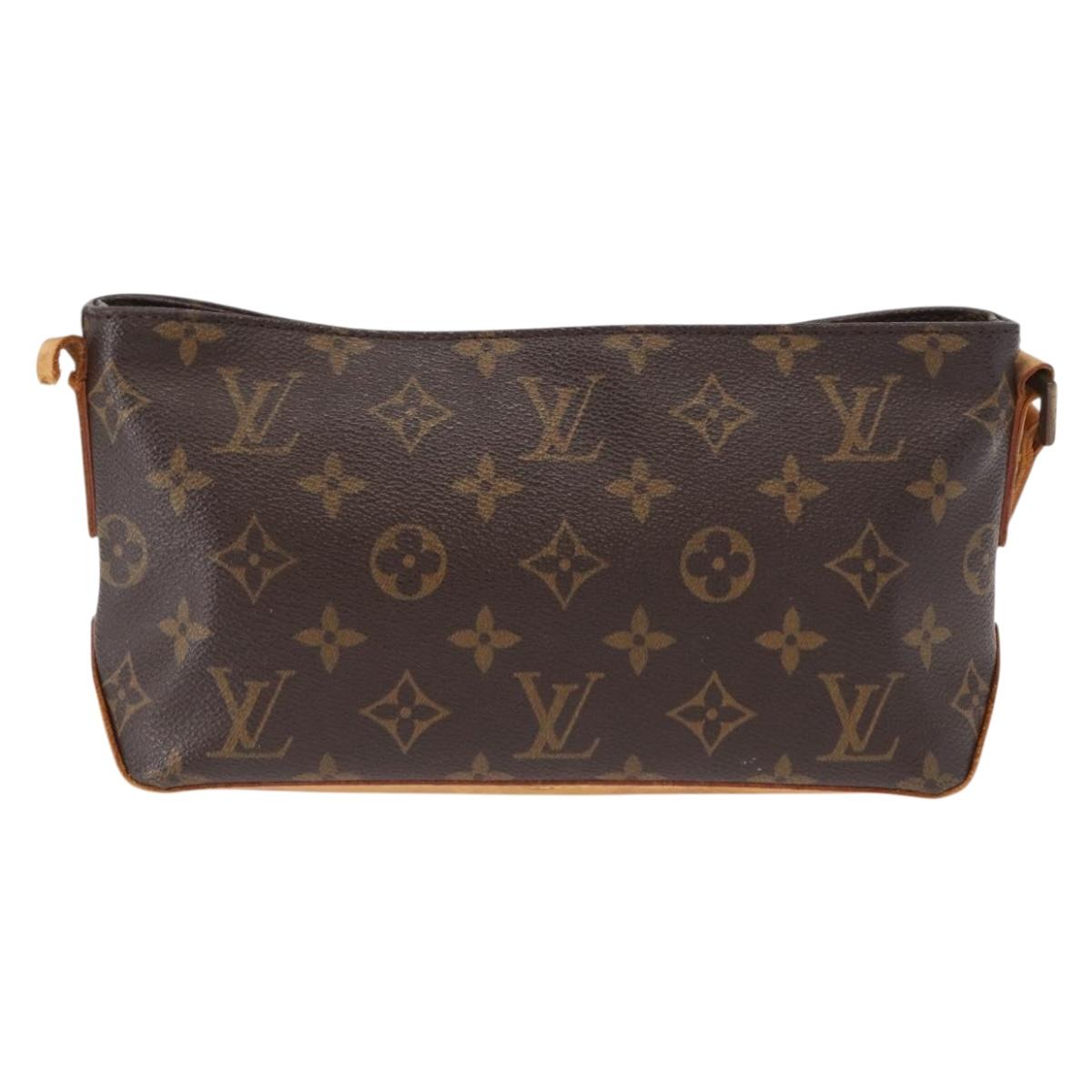 LOUIS VUITTON Monogram Trotteur Shoulder Bag M51240 LV Auth 166586