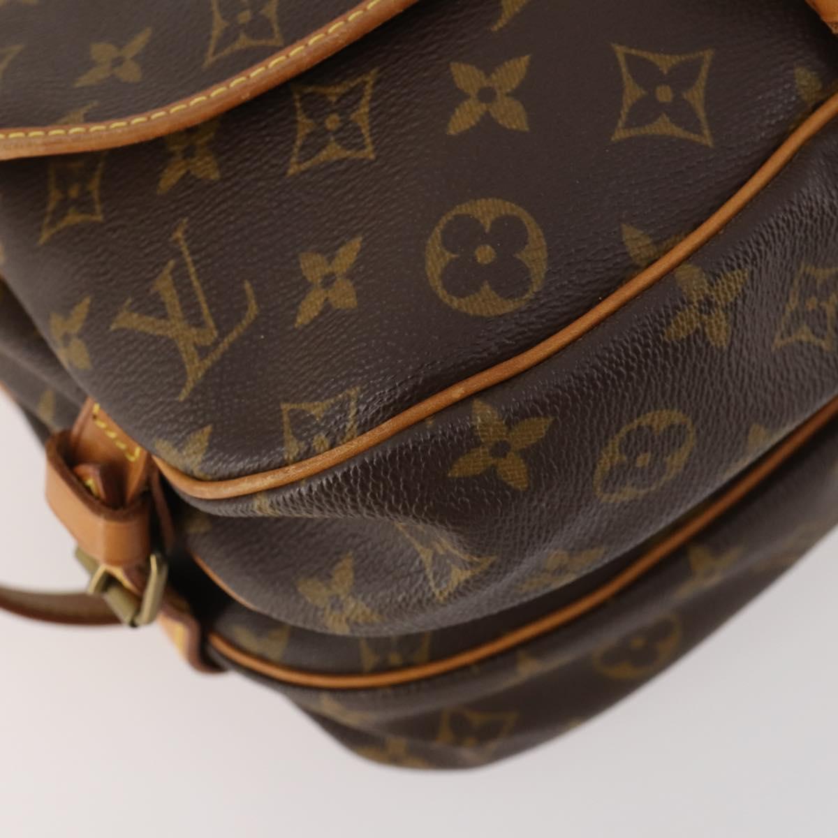 LOUIS VUITTON Monogram Saumur 30 Shoulder Bag M42256 LV Auth 166593