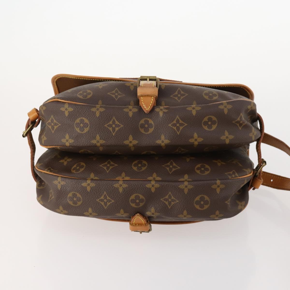 LOUIS VUITTON Monogram Saumur 30 Shoulder Bag M42256 LV Auth 166593