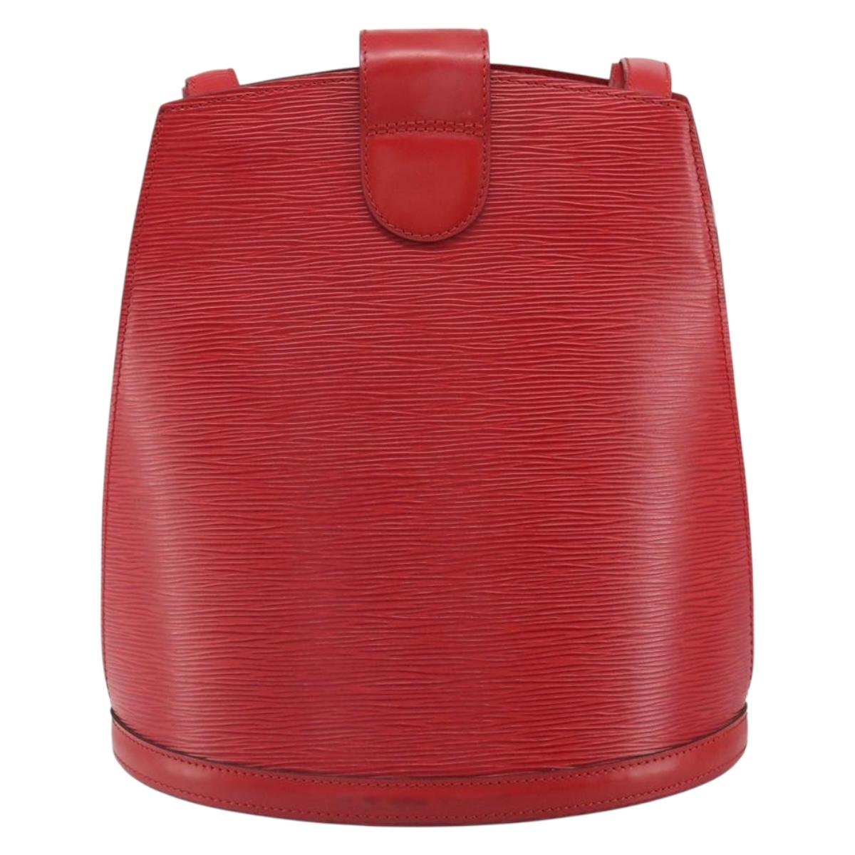 LOUIS VUITTON Epi Cluny Shoulder Bag Red M52257 LV Auth 166617