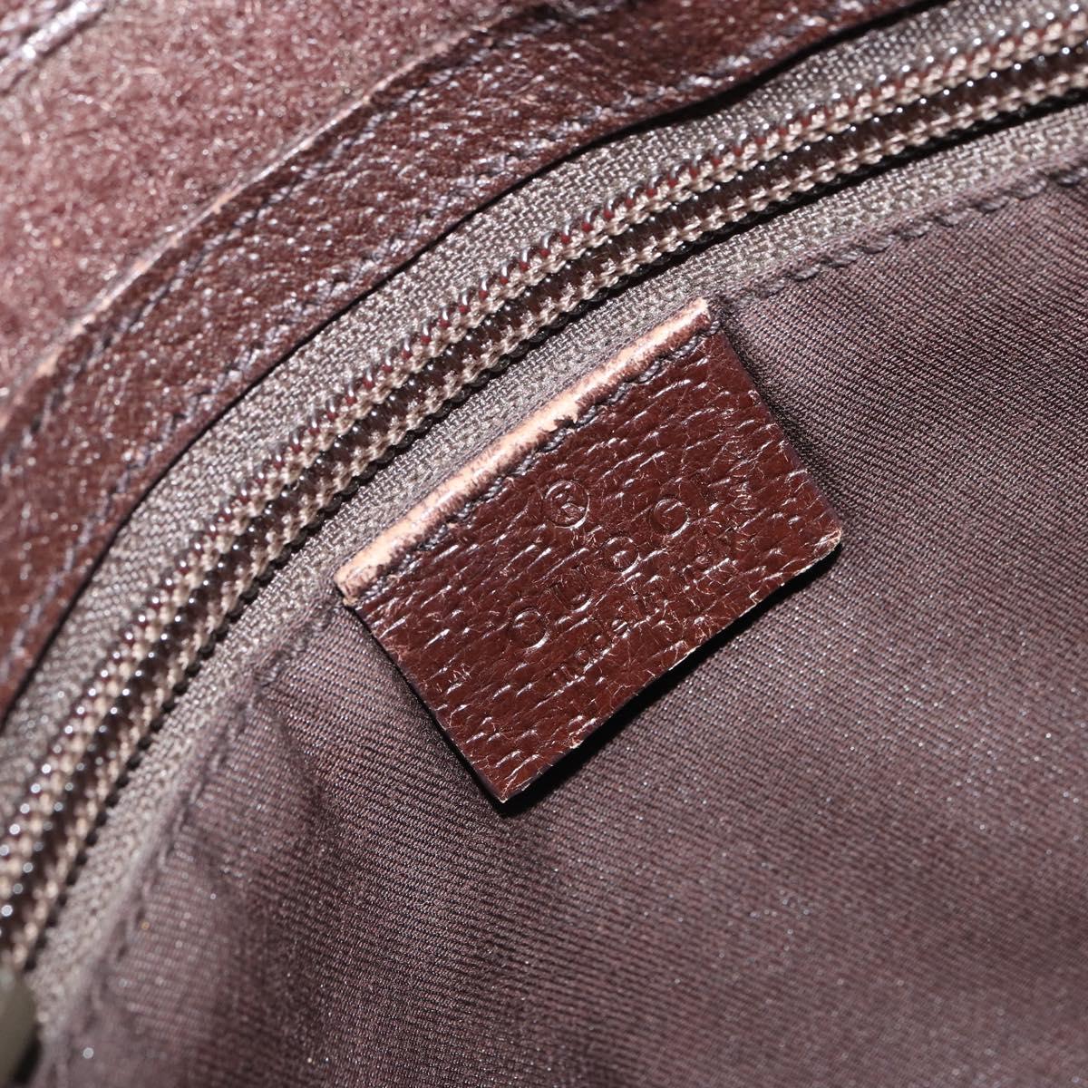 GUCCI GG Canvas Shoulder Bag Beige Silver 27639 Auth 166628
