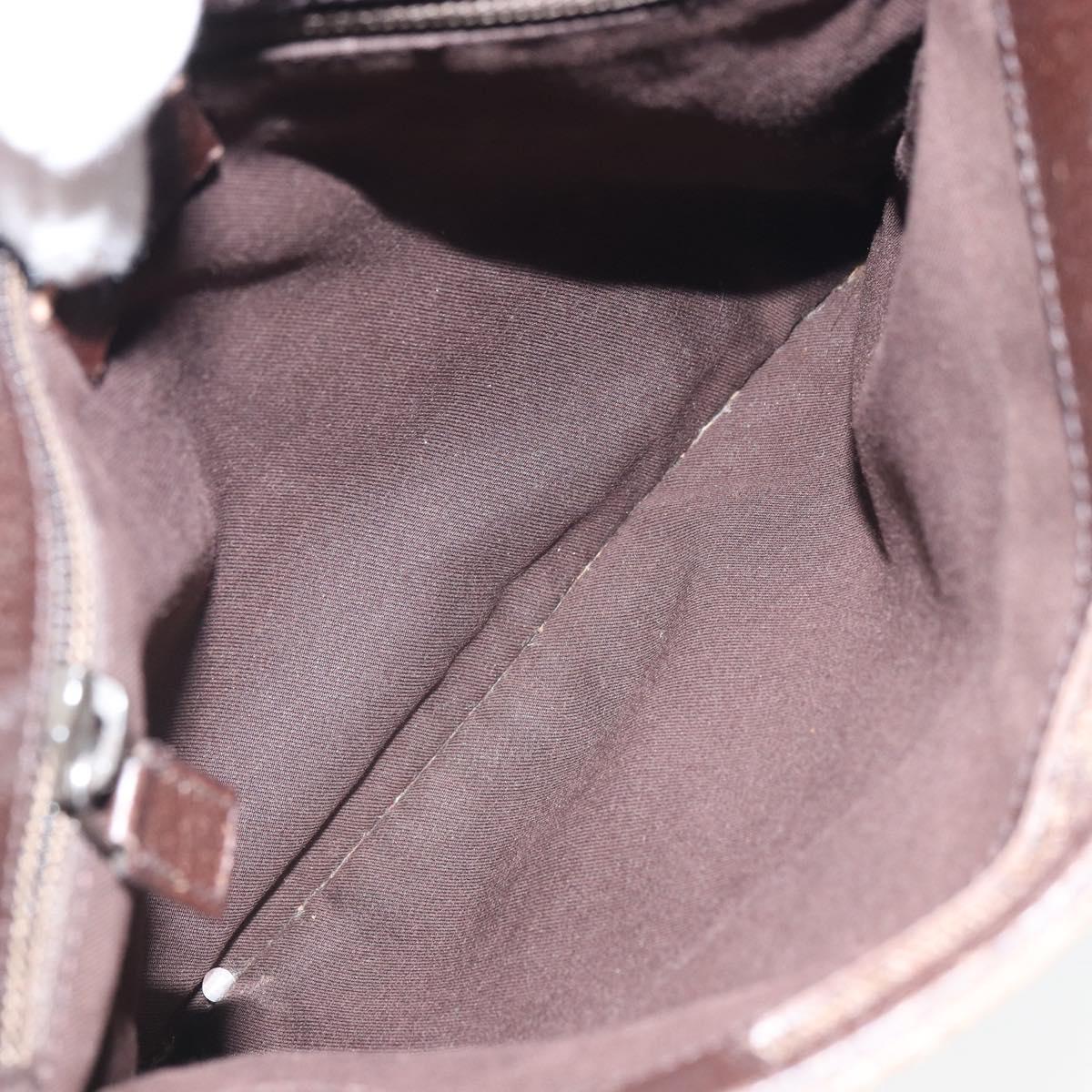 GUCCI GG Canvas Shoulder Bag Beige Silver 27639 Auth 166628