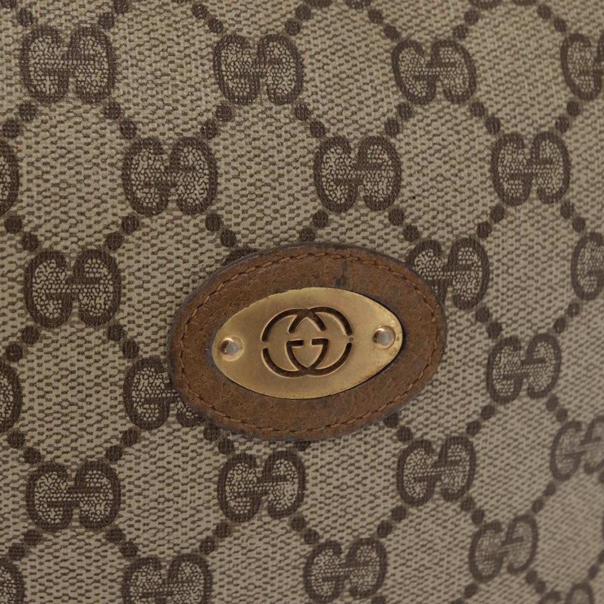 GUCCI GG Supreme Shoulder Bag PVC Beige Gold 007 115 4916 Auth 166642