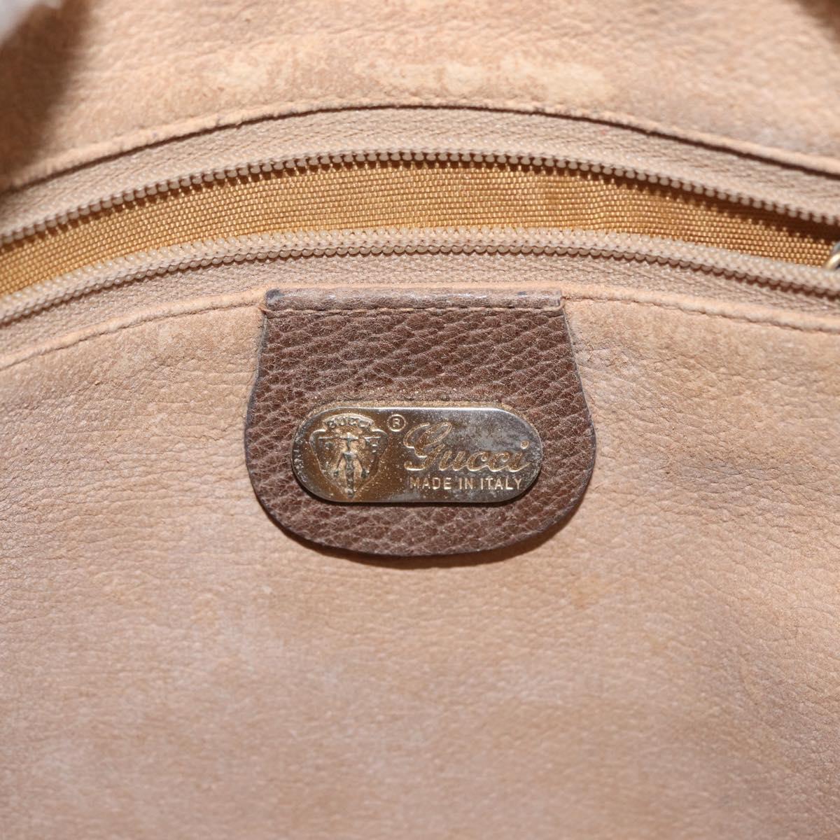 GUCCI GG Supreme Shoulder Bag PVC Beige Gold 007 115 4916 Auth 166642