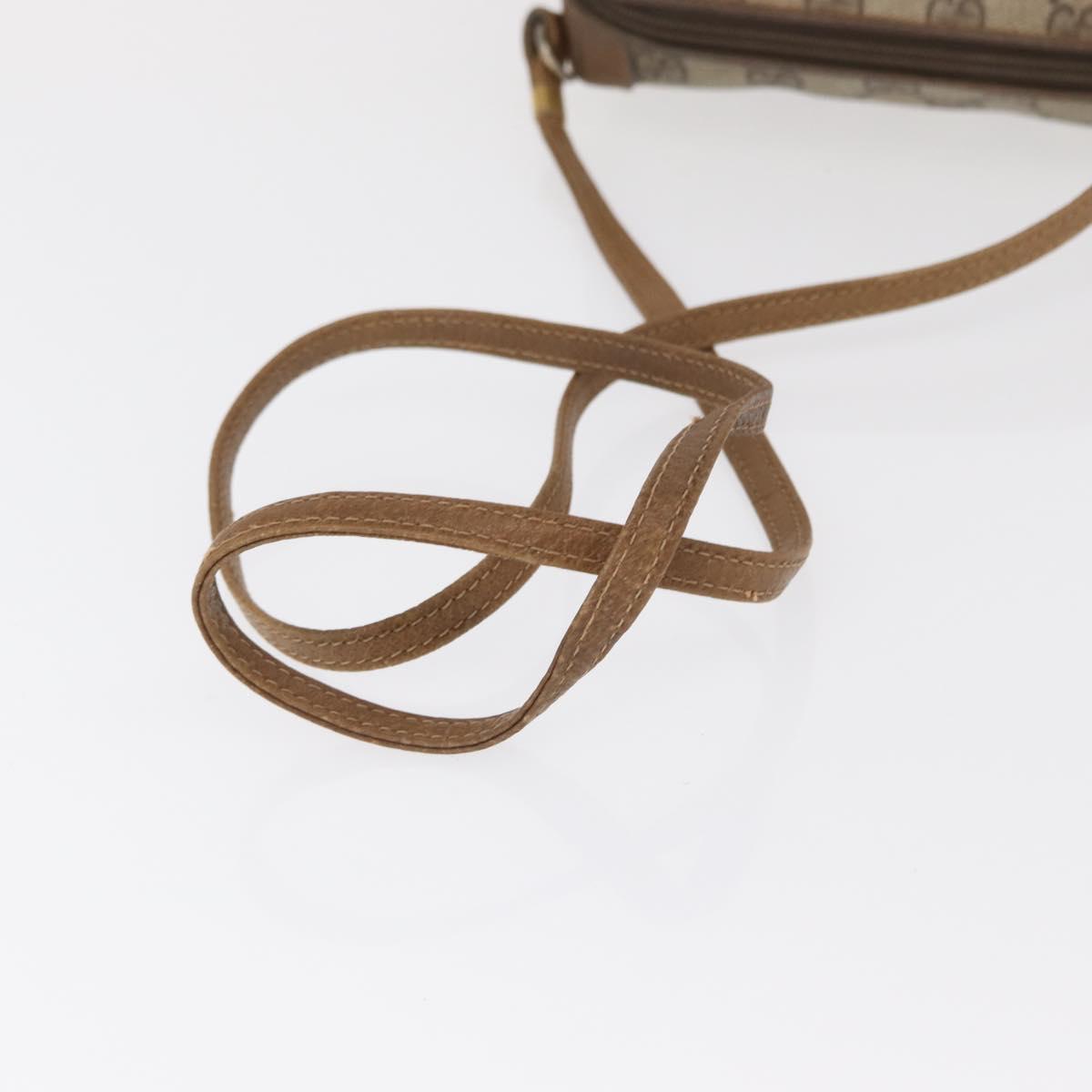 GUCCI GG Supreme Shoulder Bag PVC Beige Gold 007 115 4916 Auth 166642