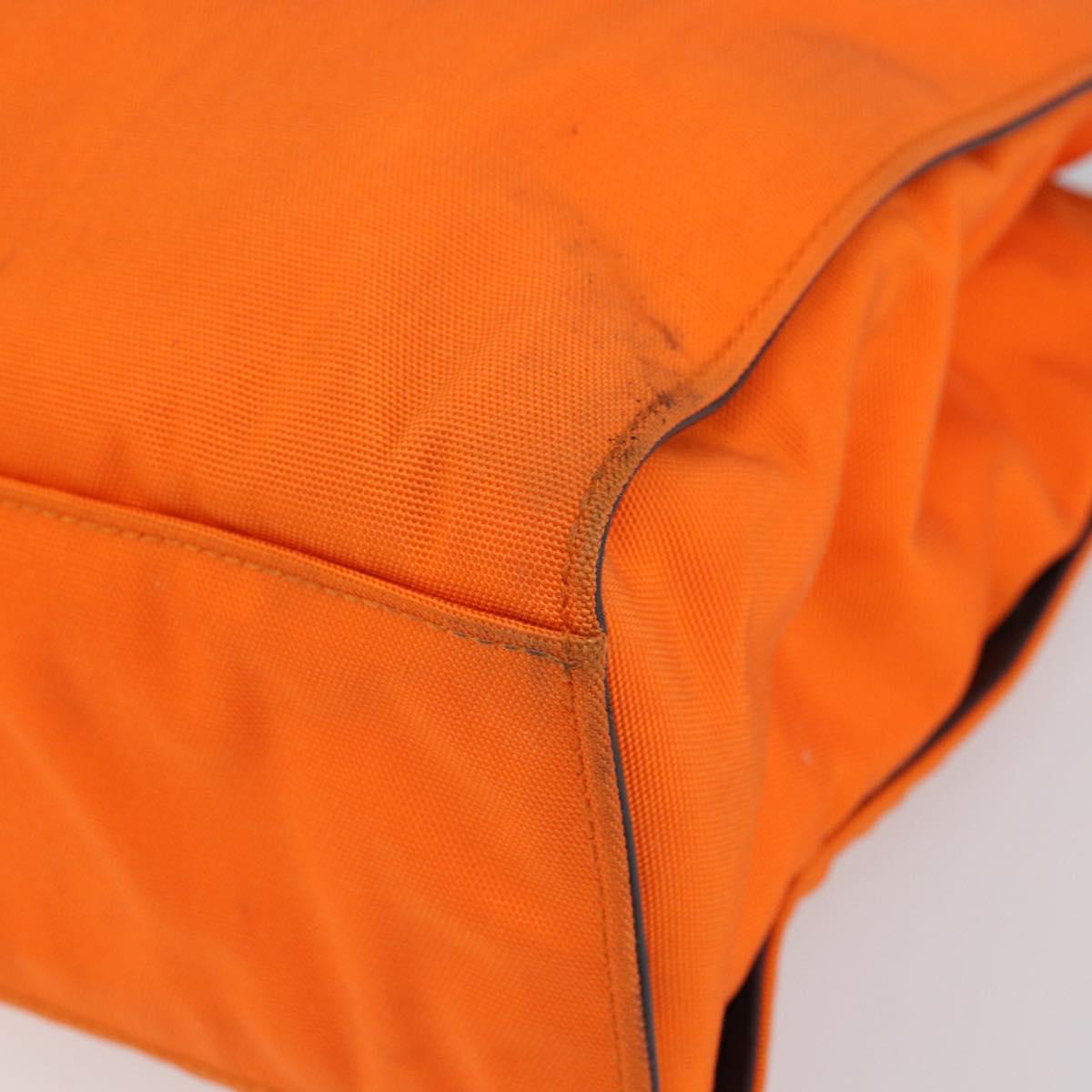 GUCCI Bamboo Hand Bag Canvas Orange 002 1016 2123 Auth 166672