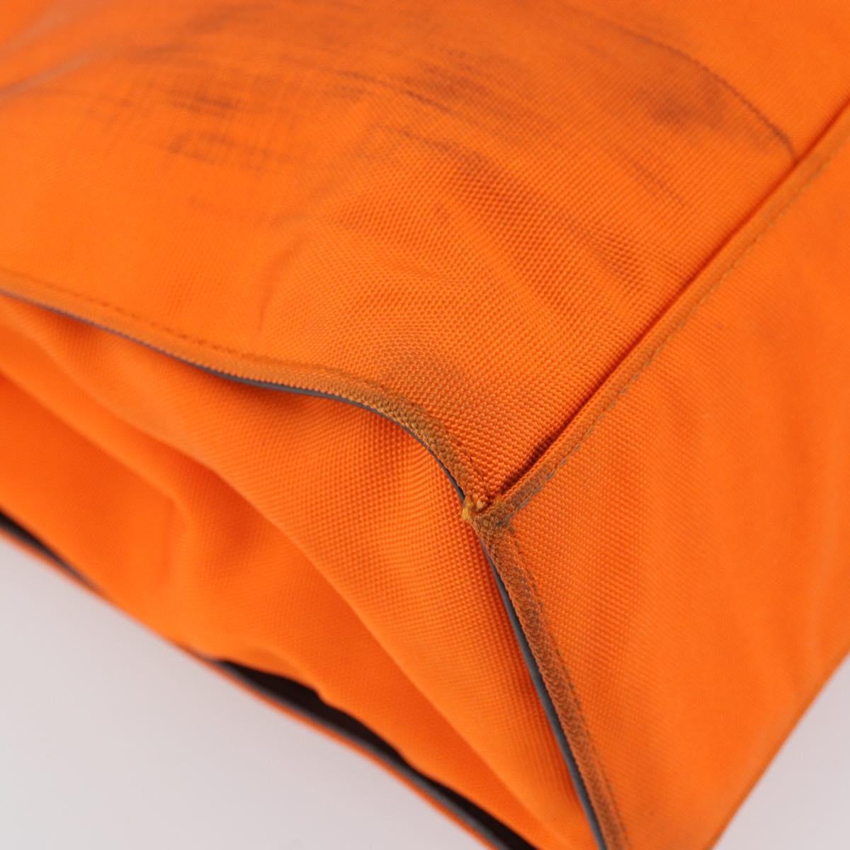 GUCCI Bamboo Hand Bag Canvas Orange 002 1016 2123 Auth 166672