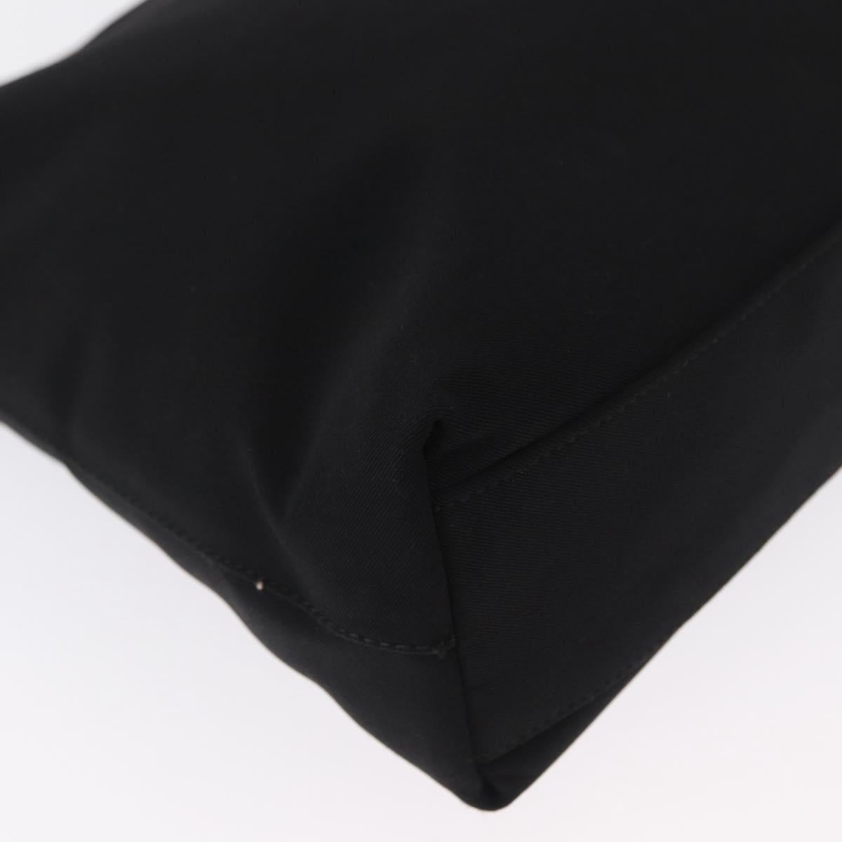 Salvatore Ferragamo Vala Shoulder Bag Nylon Black Auth 166682