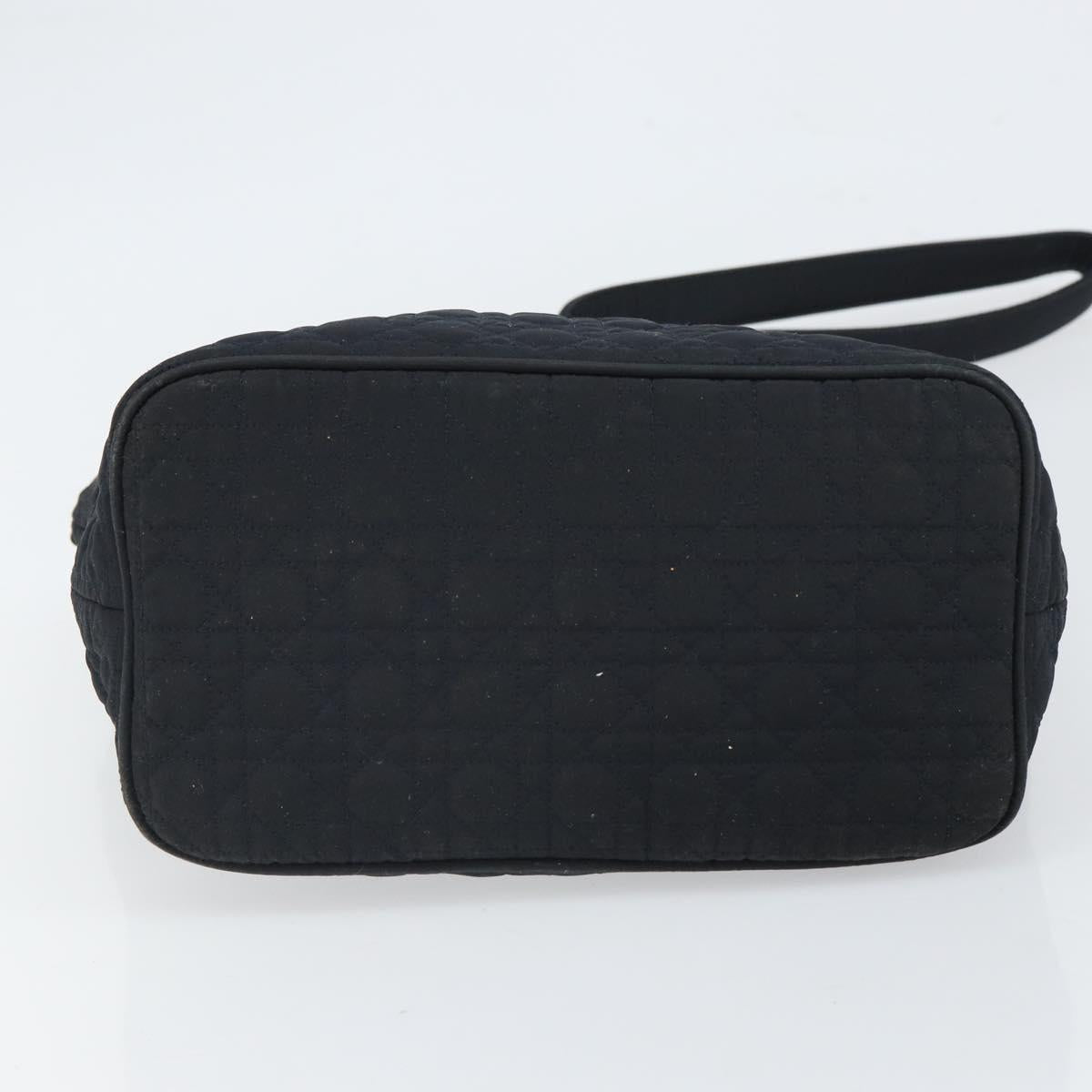 Christian Dior Canage Shoulder Bag Black Gold Auth 166720