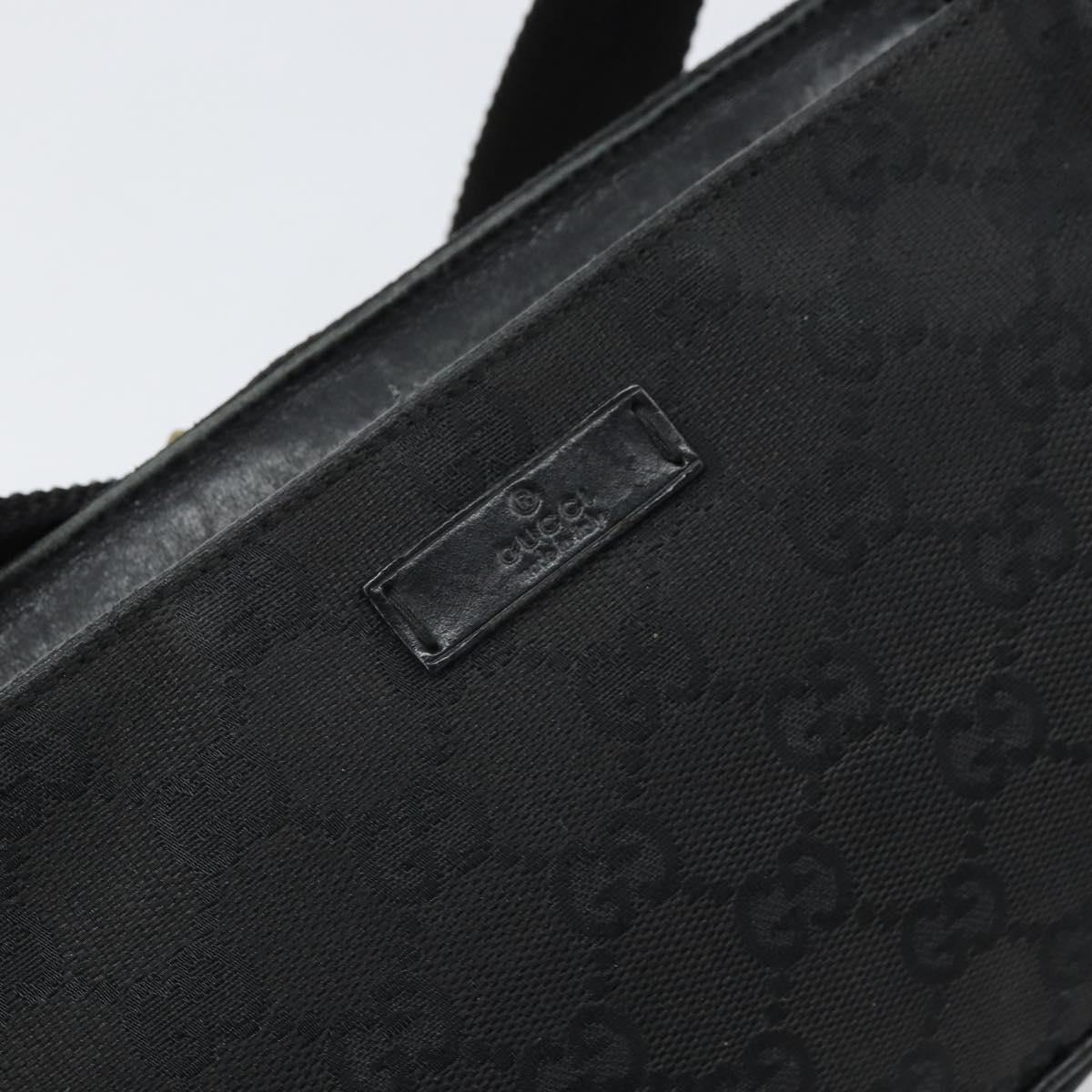 GUCCI GG Canvas Hand Bag Black 106644 Auth 166729