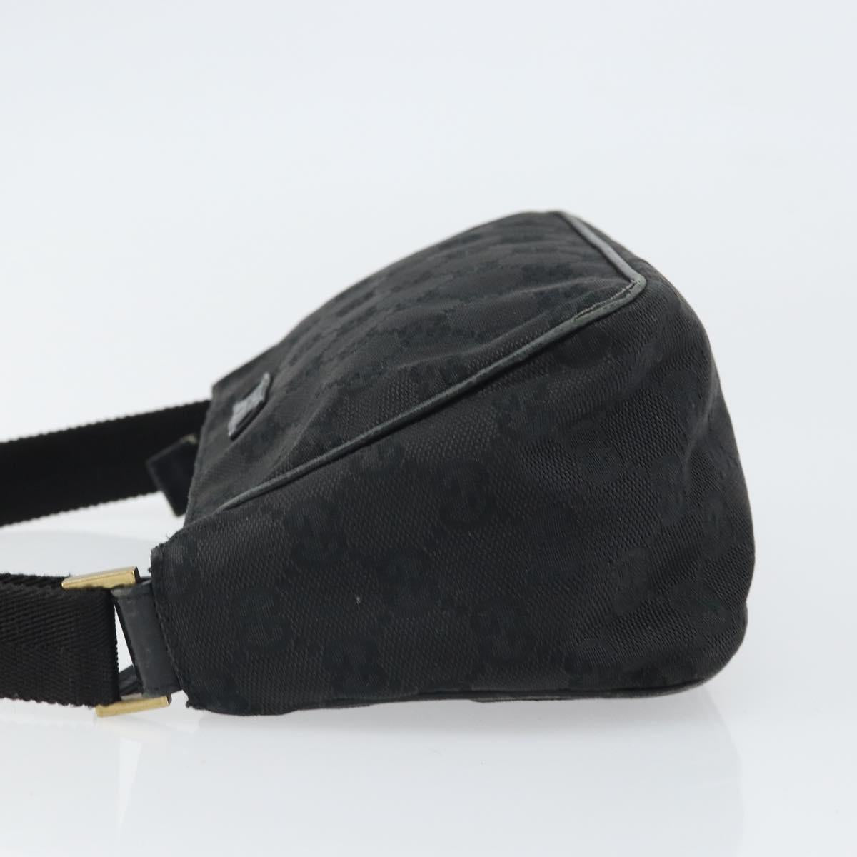 GUCCI GG Canvas Hand Bag Black 106644 Auth 166729