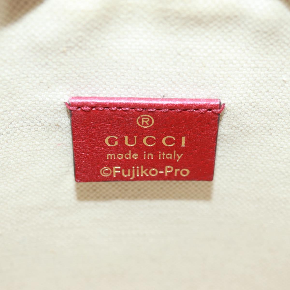 GUCCI Micro GG Supreme Doraemon collaboration Bag PVC Beige 647801 Auth 166733SAM