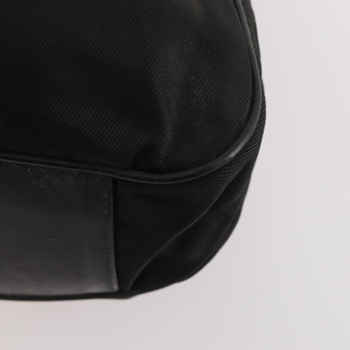 GUCCI Bamboo Hand Bag Nylon 2way 2 Set Black Auth 166802