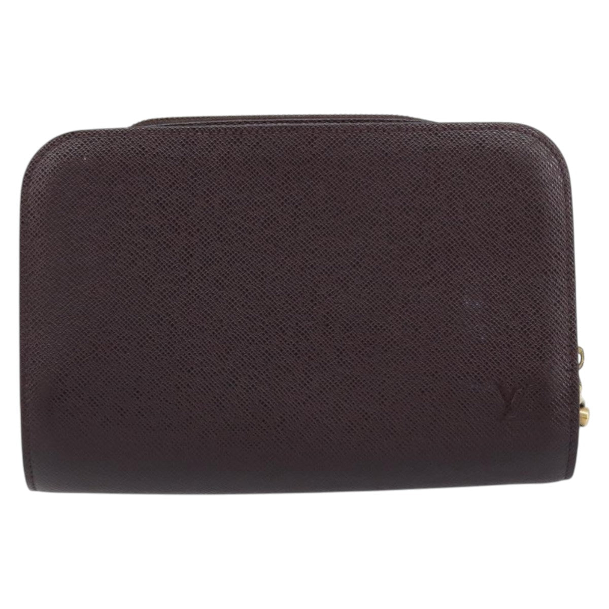LOUIS VUITTON Taiga Baikal Clutch Bag Grizzly M30188 LV Auth 166830