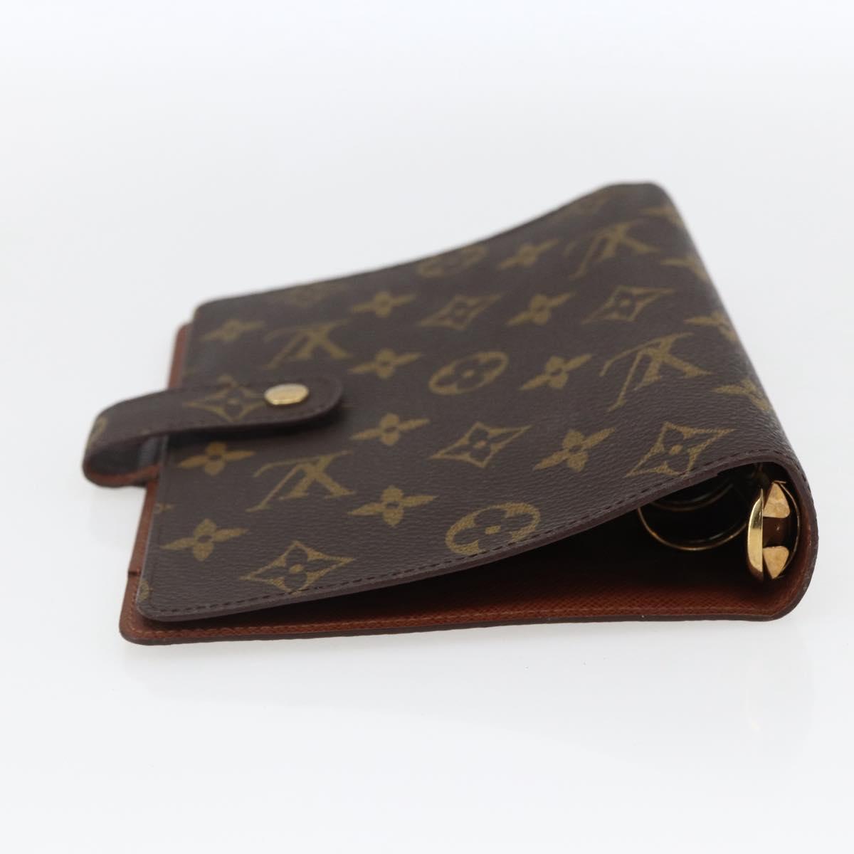 LOUIS VUITTON Monogram Agenda MM Day Planner Cover R20105 LV Auth 166842