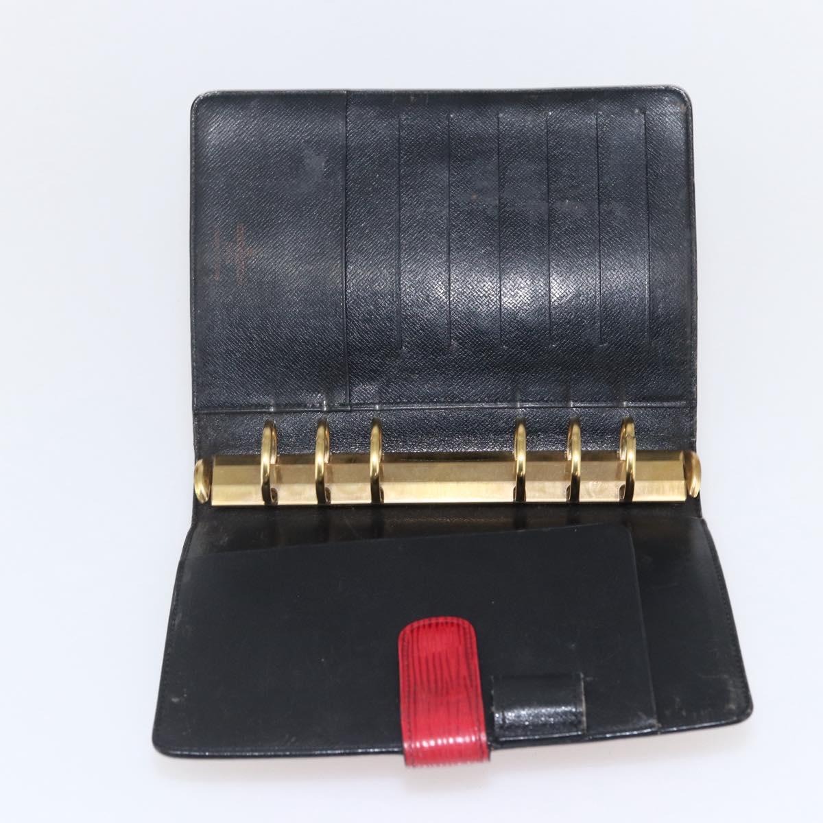 LOUIS VUITTON Epi Agenda MM Day Planner Cover Red R20047 LV Auth 166847