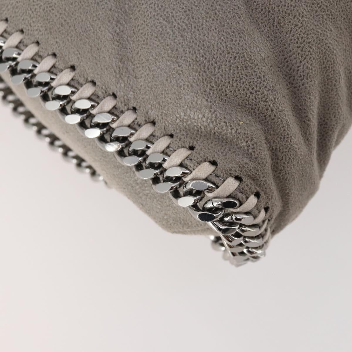 Stella MacCartney Chain Falabella Bag polyester 2way Gray 234387 Auth 166859