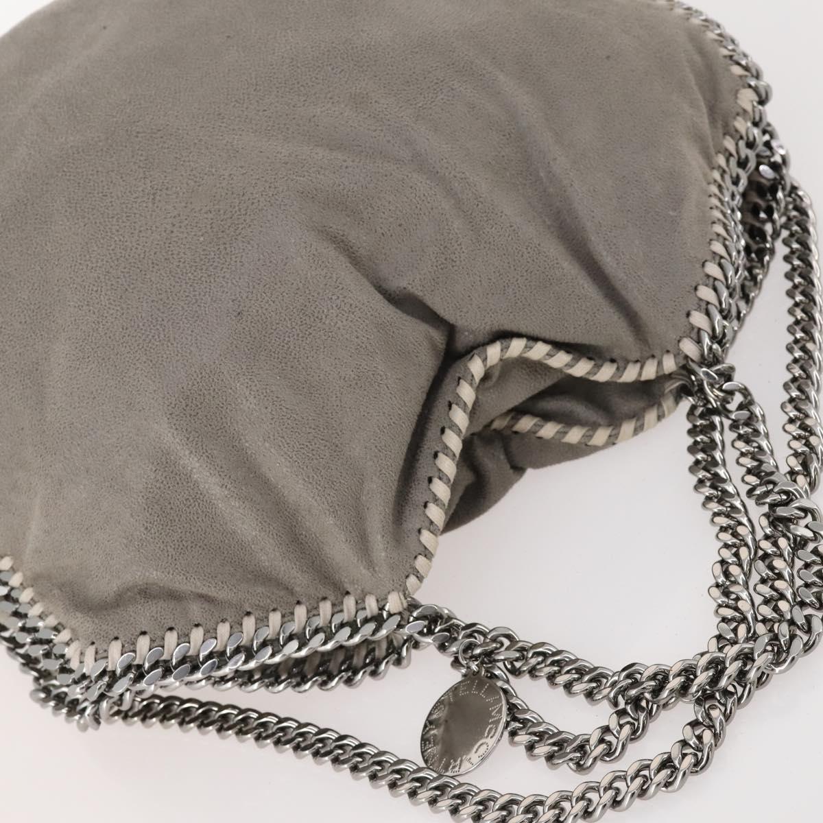 Stella MacCartney Chain Falabella Bag polyester 2way Gray 234387 Auth 166859