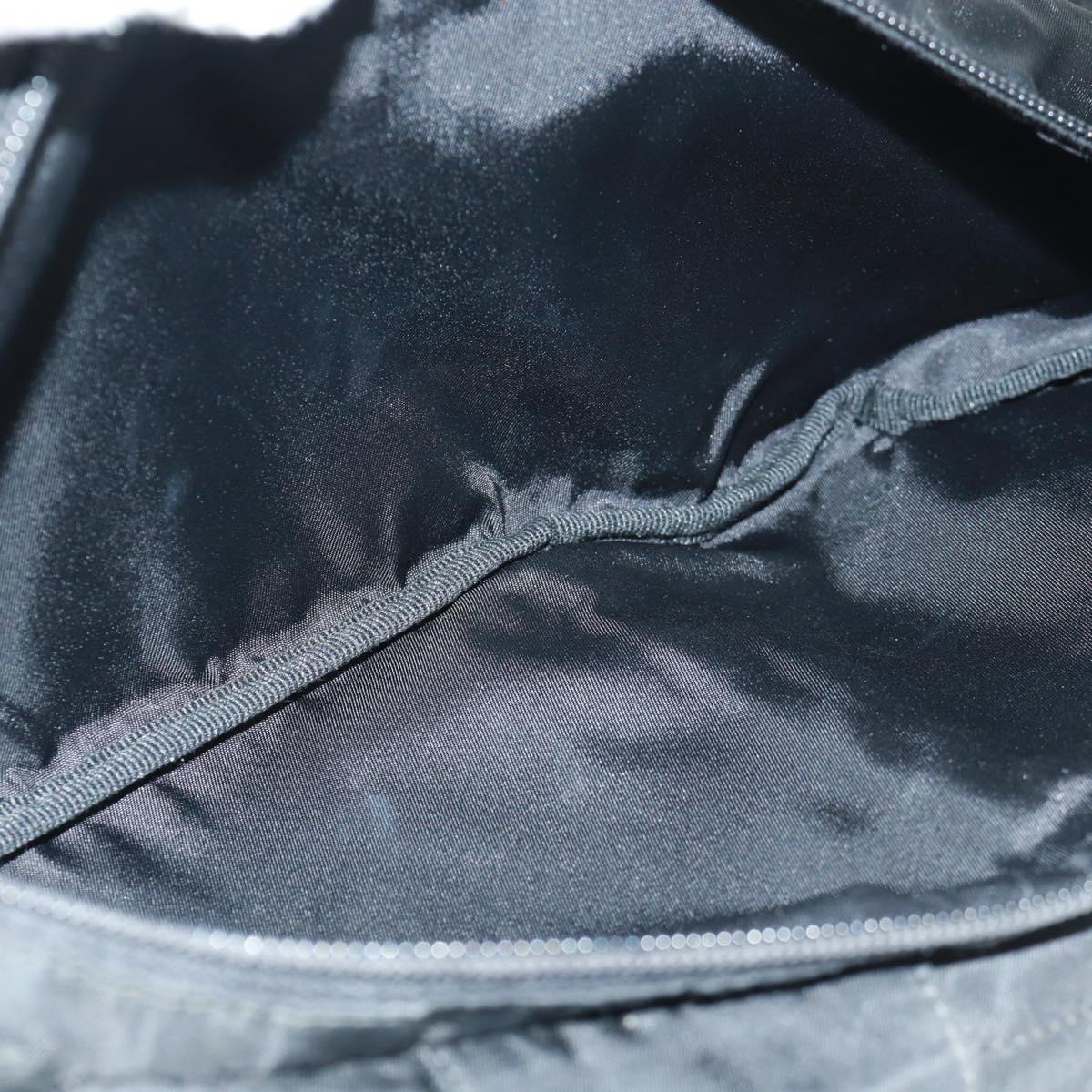 PRADA Bum Bag Body Bag Nylon Black Silver Auth 166860A