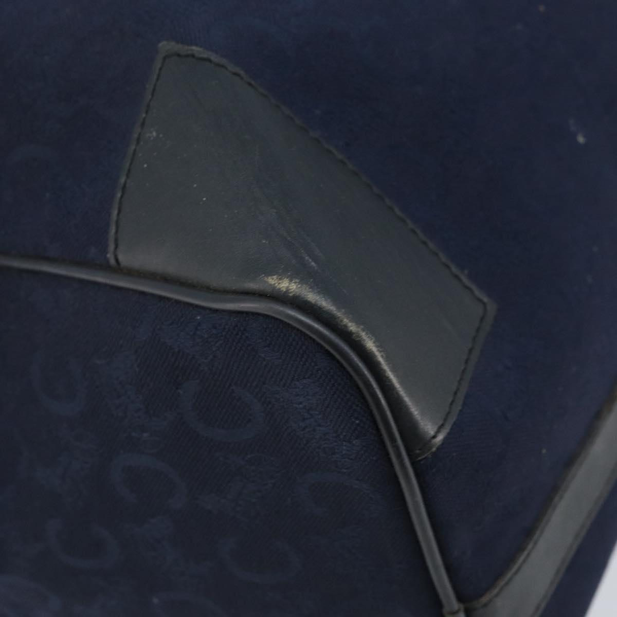 CELINE C Sulky Boston Bag Canvas Navy Auth 166863